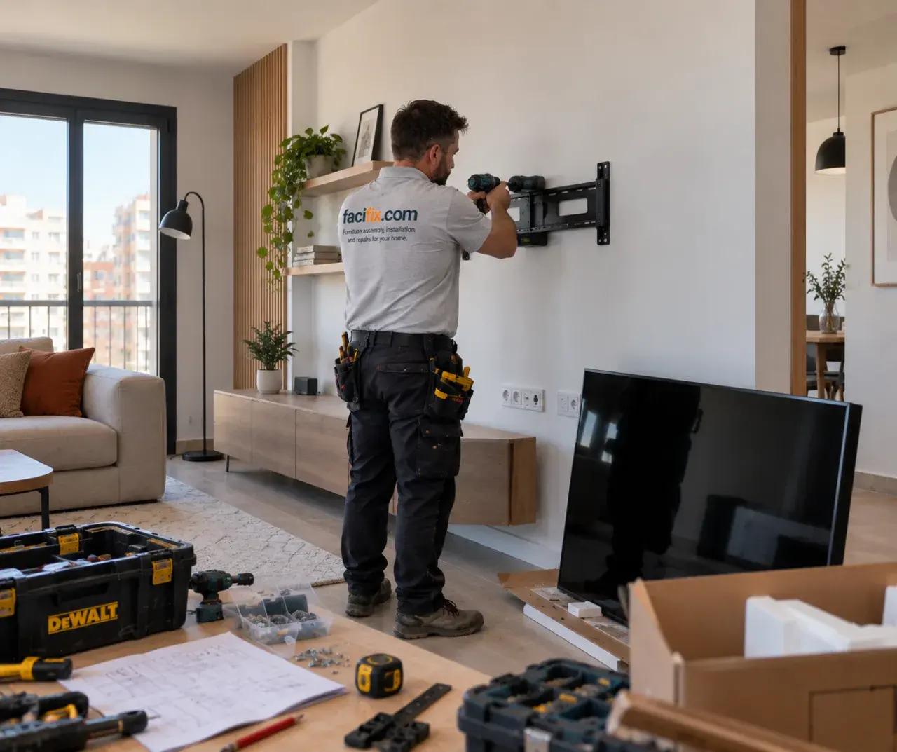 Muebles de TV — Montaje e instalación